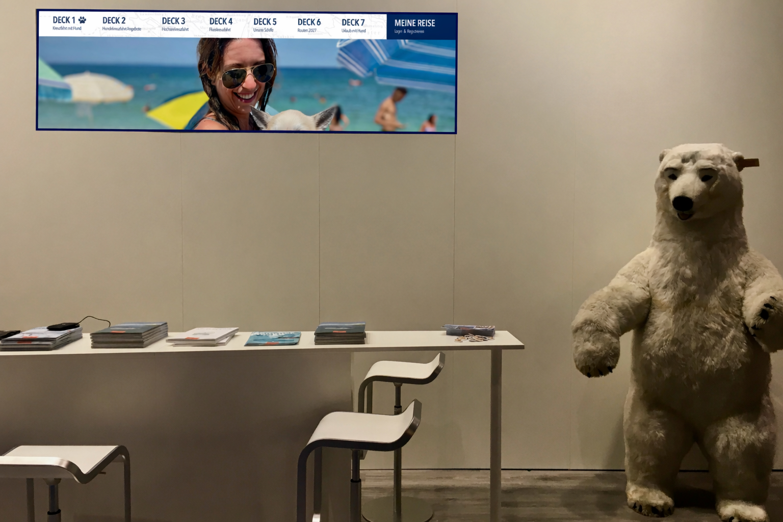 Unser Messestand Online Travel Agency Reisebüro auf der ITB