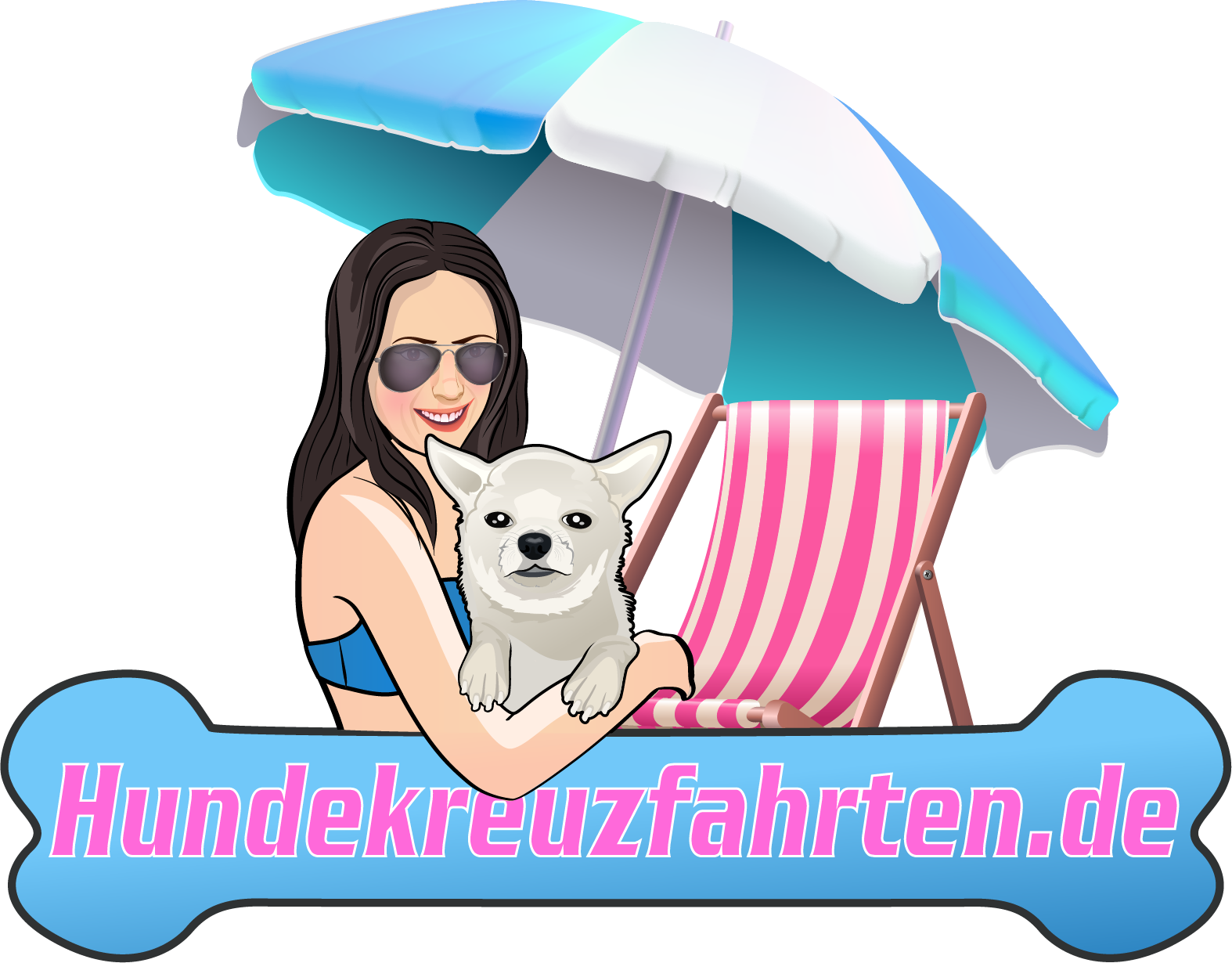 Hundekreuzfahrten.de Logo -  mit Hund reisen